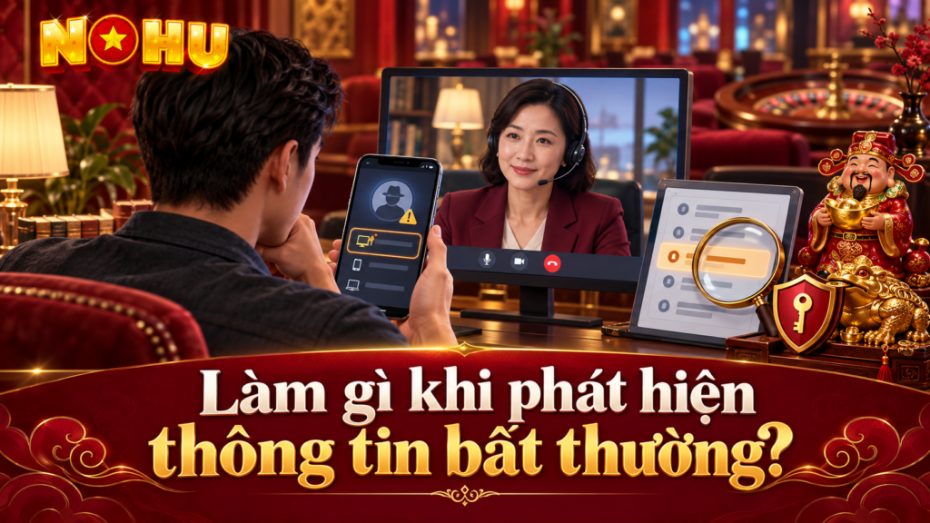 Làm gì khi phát hiện thông tin bất thường?
