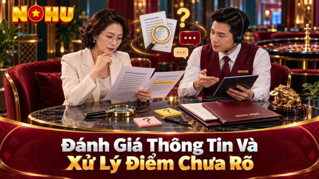 Đánh giá thông tin và xử lý điểm chưa rõ