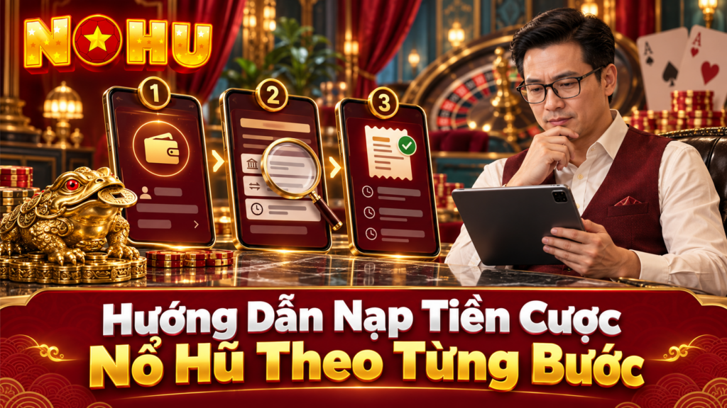 Hướng dẫn nạp tiền cược Nổ Hũ theo từng bước
